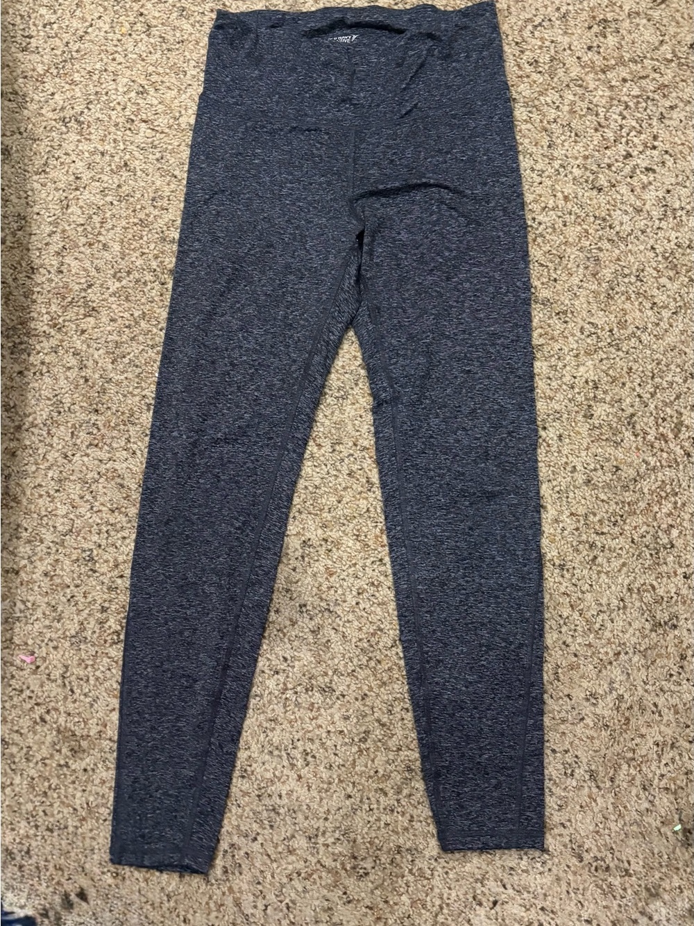 Old Navy womens Heather Charcoal Gray Leggings